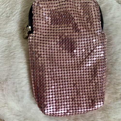 Ordnirg & Rbda wallet pink metallic with rhinestones like new