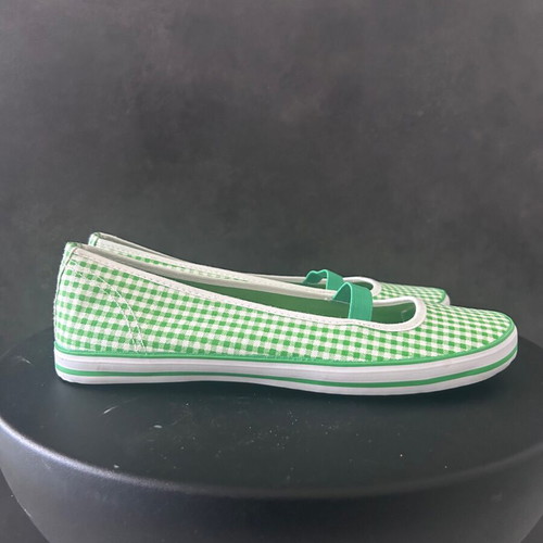 Alexi Andriotti ballet flats new, green-white checked, size 39