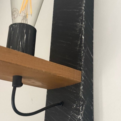 Lighting fixture 1 meter with 2 wall lamps like new, very bright