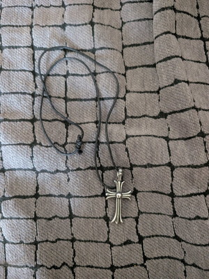Two-Sided Stainless Steel Cross New Gothic Pendant