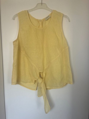 Namaste linen blouse, yellow, size S