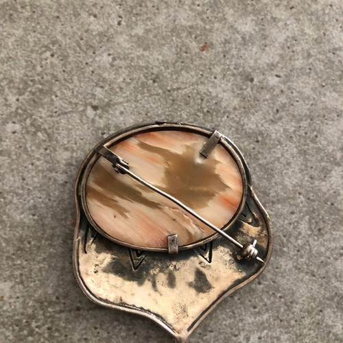 Vintage pin used, silver