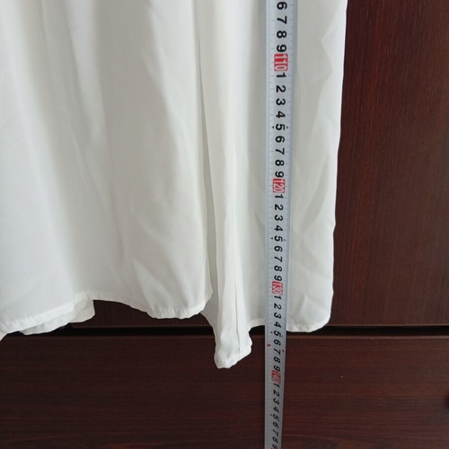 Only satin dress, size 38, white, lined