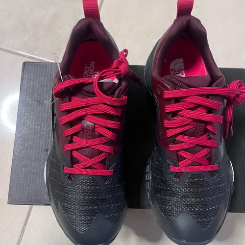 The North Face athletic shoes brand new, size 37, black and red