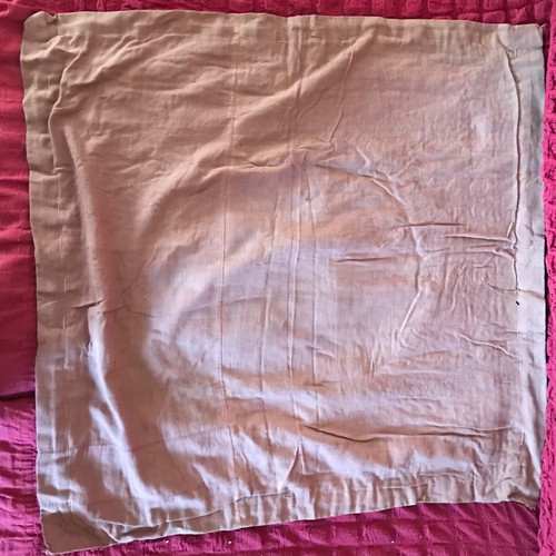 Vintage handmade embroidery from Myanmar 1960s, like new, 54×54 cm
