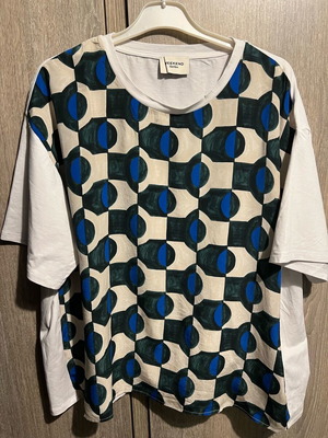 T-Shirt Max Mara Weekend new, white multicolor, XXL