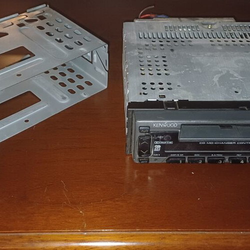 Kenwood KRC-658R Vintage Car Stereo Cassette Receiver used with mounting sleeve
