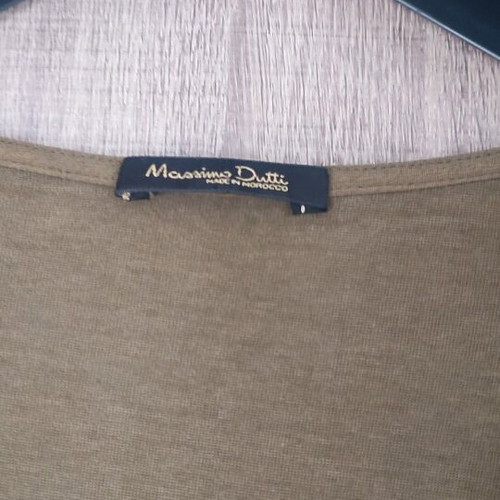 Massimo Dutti dress like new, green color with logo