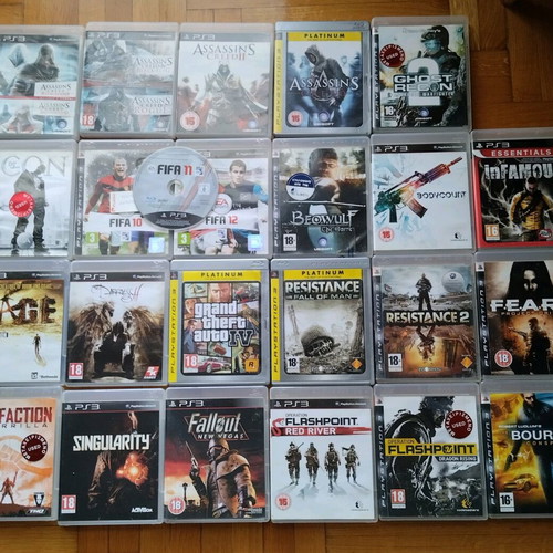 PlayStation 3 games like new, pack of 22