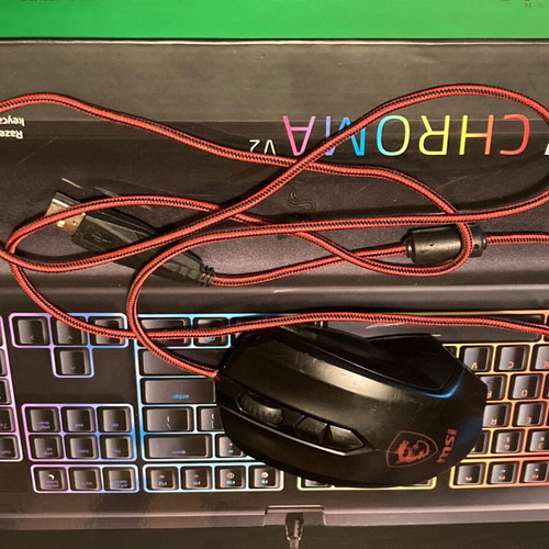 MSI gaming mouse M88 used, 6400 DPI, medium class