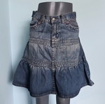 Дънкова пола Denim Kiss & Co с волани като нова
