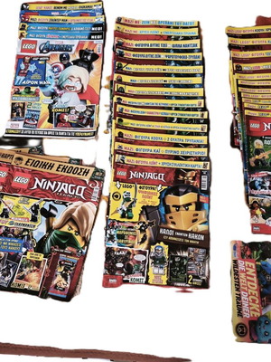 LEGO Ninjago magazines 28 issues and LEGO Marvel Avengers 4 issues used