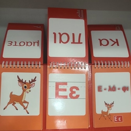 Educational set with words-letters-syllabication used