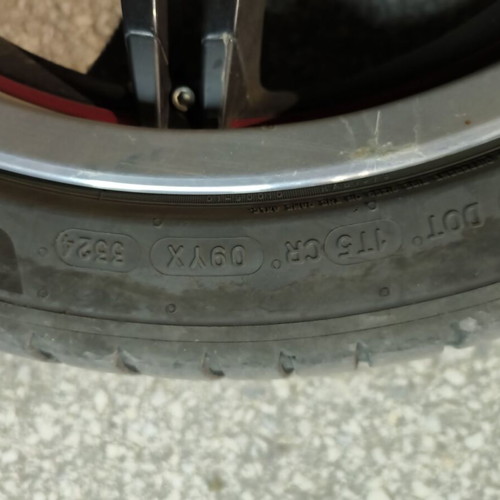 Rims 215/45 R18 used, one rim has a dent