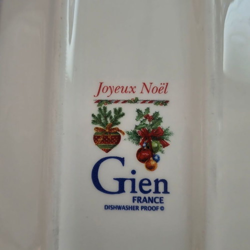 Gien France Joyeux Noel tray new, Christmas collection