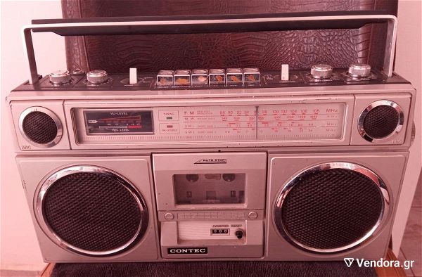  CONTAC 8080-2S  riadiofono - kassetofono 4 mpantes dekaetias 1980 se kali katastasi !!!