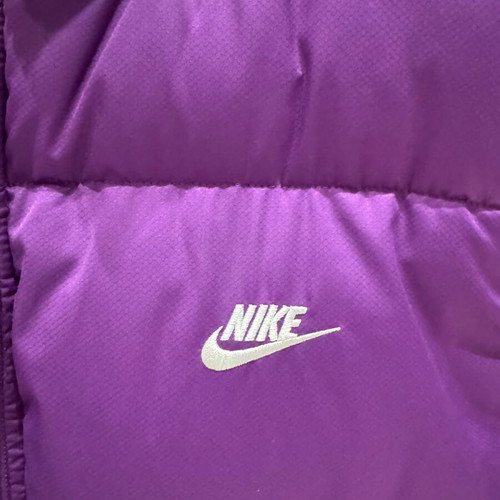 Nike puffer vest like new, purple, size S