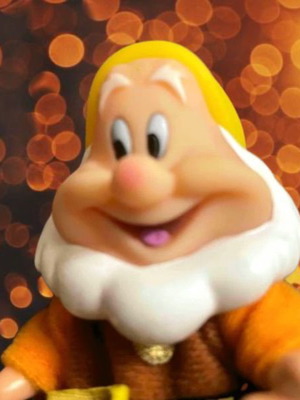 Dwarf figure used, rare plush and plastic