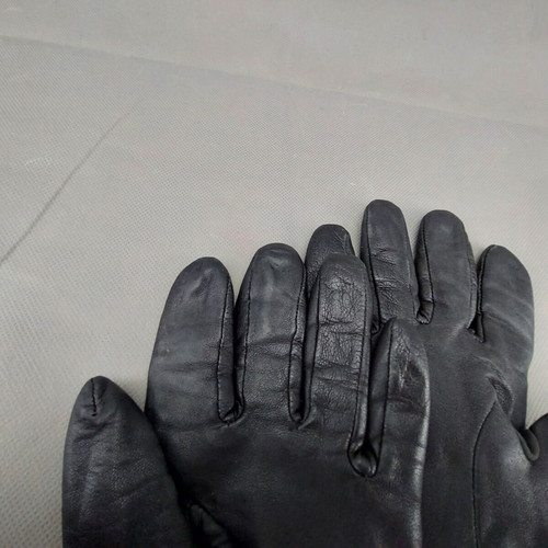 Jeronimo leather gloves black used, size S