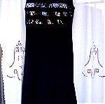  Vintage βραδυνό σύνολο μαύρο φόρεμα με μπολερό.