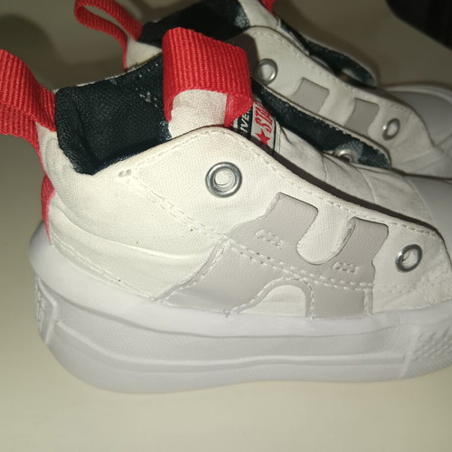 Converse All Star shoes size 22 used, white slip-on