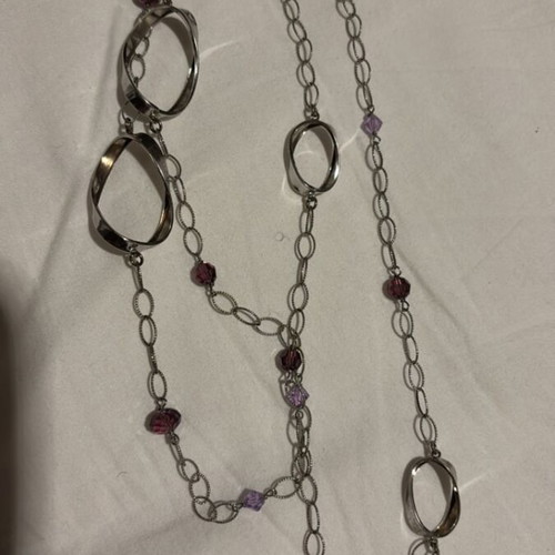 Silver necklace 925 long 94 cm like new, 15 grams