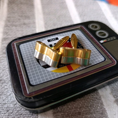 Cufflinks gold and silver in excellent condition