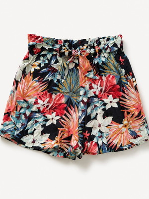 Stradivarius floral shorts size L like new, multicolor
