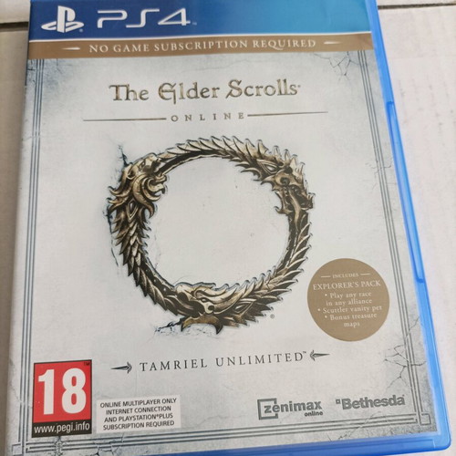 The Elder Scrolls Online game used for PS4
