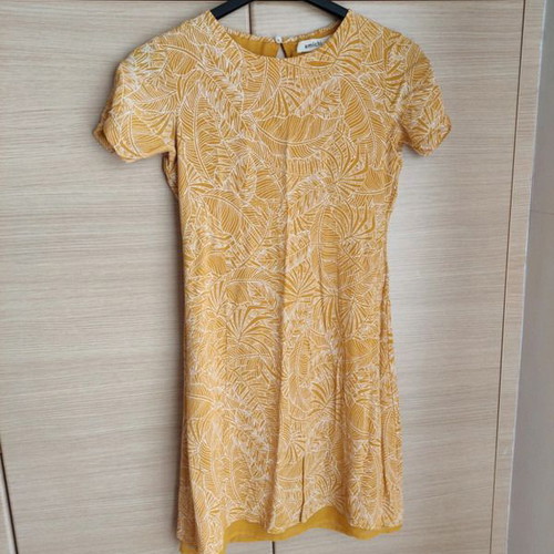 Amichi Mini Dress Medium 38 10 New Mustard Color