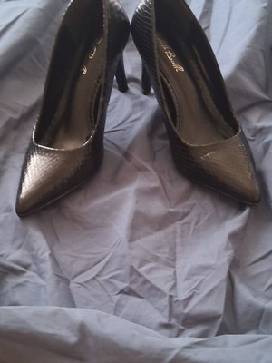 Paolo Bocelli black synthetic leather pumps size 37
