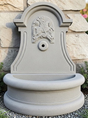 Garden fountain sink Saint George new, concrete