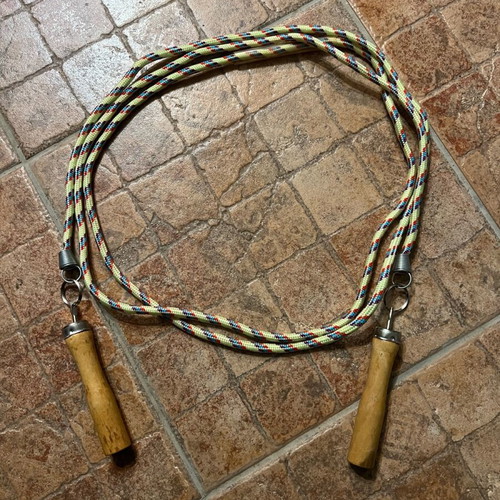 Jump rope with wooden handles like new