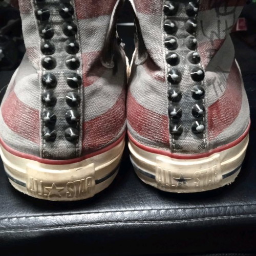 Converse All Star vintage American flag γκρι 44 σε άριστη κατάσταση