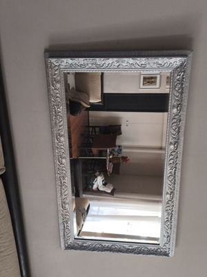 Vintage carved wood mirror