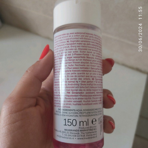 2 phase eye make up remover essential 150ml used