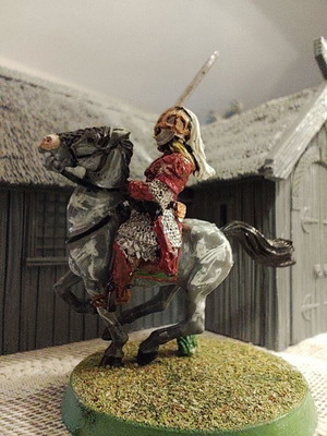 Éomer Mounted metal miniature used, Games Workshop 1999