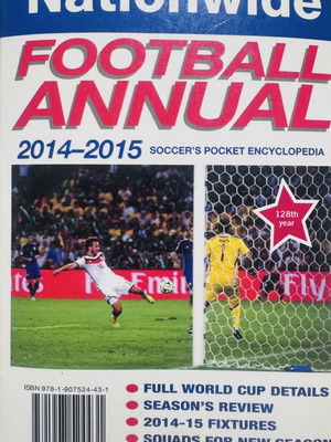 Nationwide Football Annual 2014-2015 used, collectible soccer guide