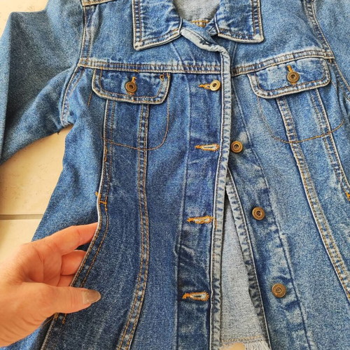 Vintage girls' denim jacket like new, size 10/12, blue