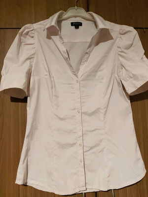 Stradivarius shirt pink used like new with elegant sleeves