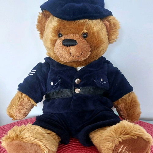 Harrods Collectible Plush Teddy Bear Police Officer Costume like new