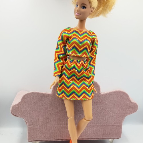 Barbie Extra doll clothes set with skirt, blouse and shoes