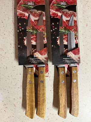 Meat knives 4.5" new, set of 4, stainless steel