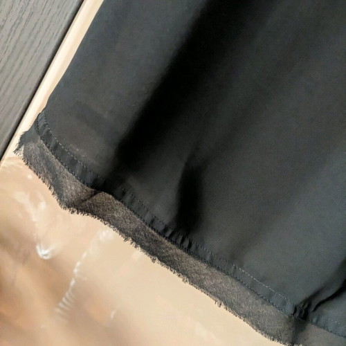 Sisley top like new, black, backless and semi-transparent