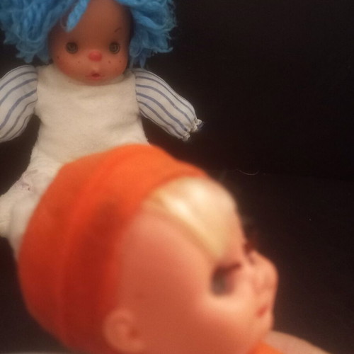 El Greco vintage dolls Patapoufa and Tycheroulis from 1980s
