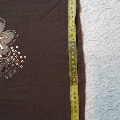 Brown sleeveless top with embroidered sequins like new
