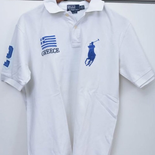 Polo T-shirt used, white, sizes M and L
