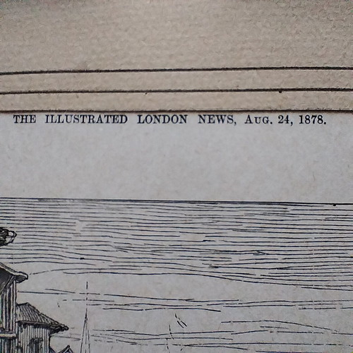The Illustrated London News 1878 framed print used, Cyprus Larnaca