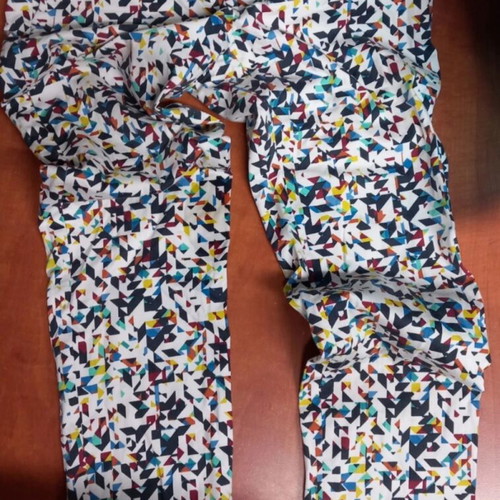 Zara fabric spring pants multicolored used size M