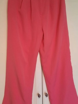 Happiness Istanbul fuchsia wide leg pants like new, size M